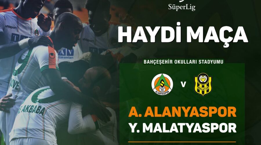 A. Alanyaspor FC against E. Y. Malatyaspor at Super Leauge