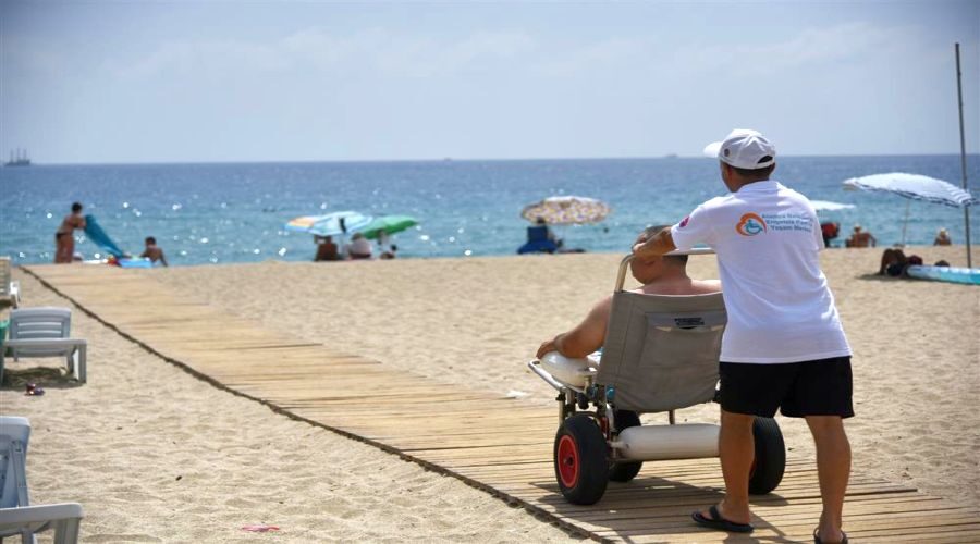 Disabled beach in Alanya