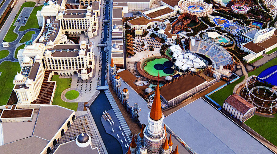 The Land of Legends Theme Park in Antalya