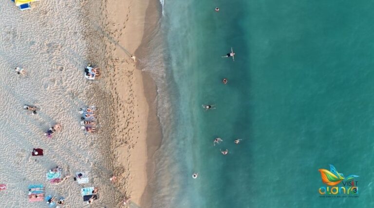 Cleopatra Beach in Alanya by Drone