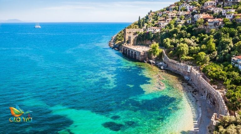 Alanya Shipyard Tersane and the Beach under the castle