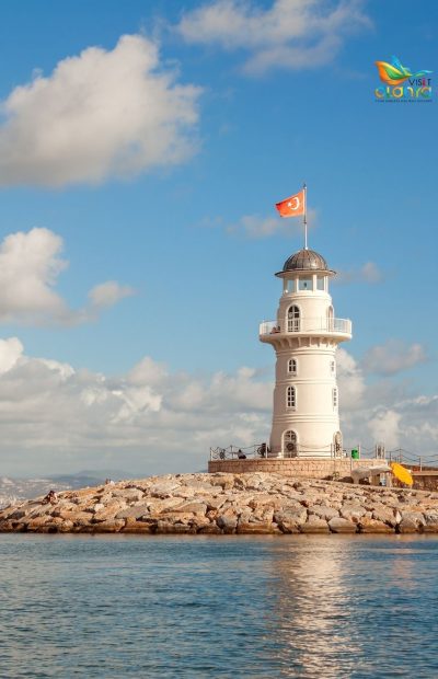 Alanya Lighthouse in Winter View
